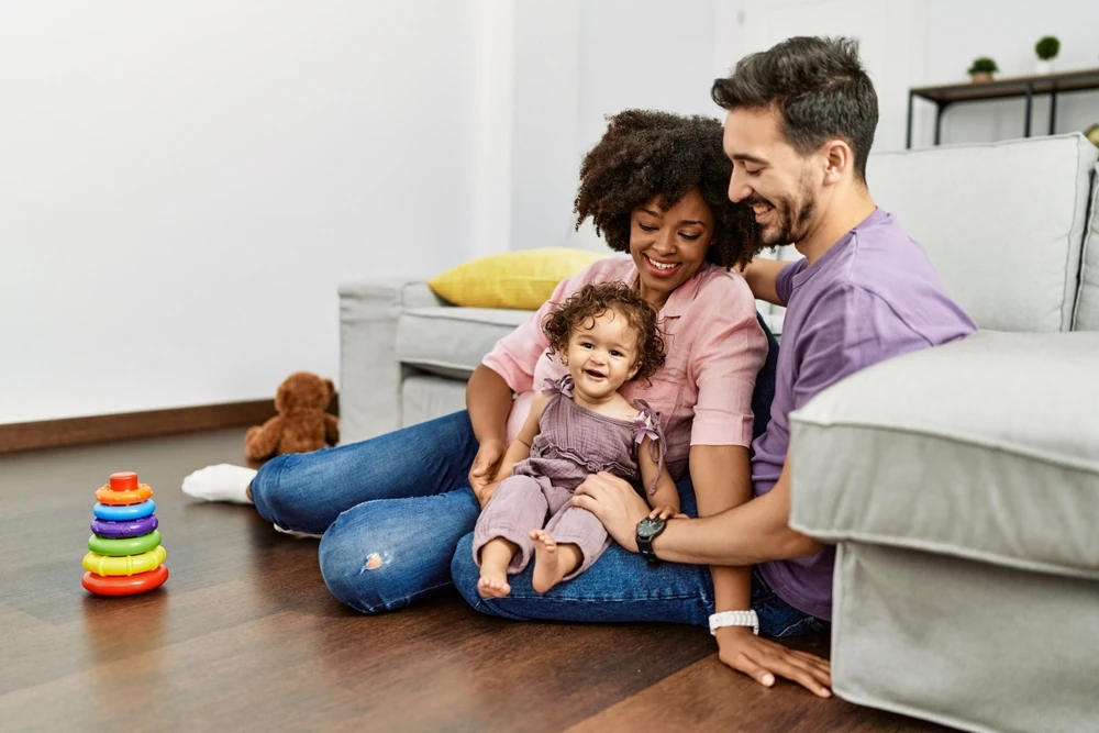 A family enjoying time together.